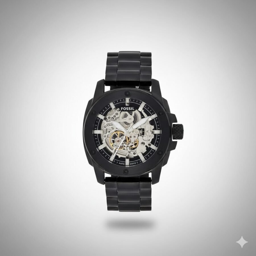 Fossil Black Metal Automatic Watch